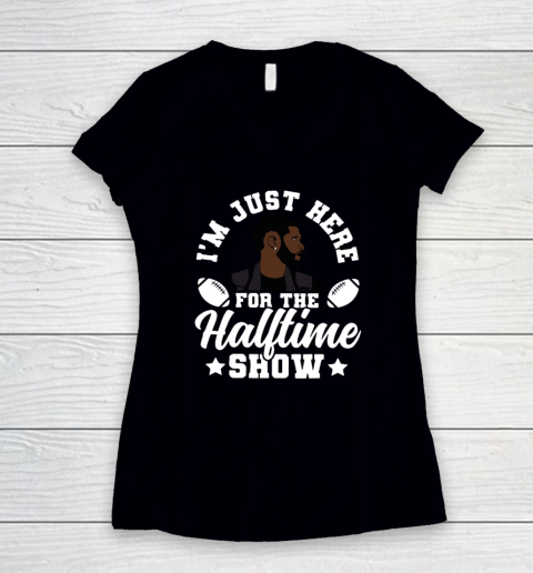 Usher Im Just Here For The Half time Show 2024 Women's V-Neck T-Shirt