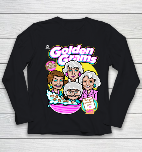 Golden Girls Tshirt Golden Grams Cereal Youth Long Sleeve