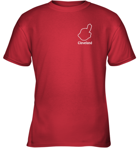 zw4w cleveland hometown indian tribe vintage baseball fans cool youth t shirt 26 front red