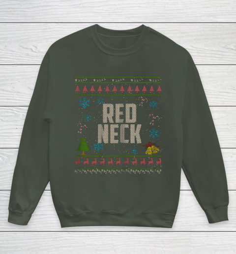 Redneck Christmas Ugly Shirt White Trailer Trash Youth Sweatshirt Tee For Sports