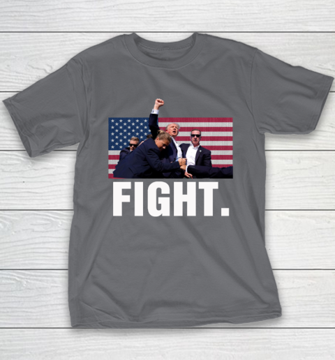 Trump Shooting Shirt Old Row Trump Fight Youth T-Shirt 5