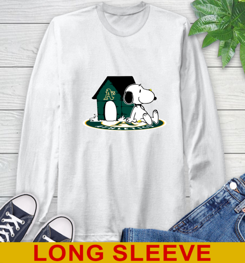 MLB Baseball Oakland Athletics Snoopy The Peanuts Movie Shirt Long Sleeve T-Shirt