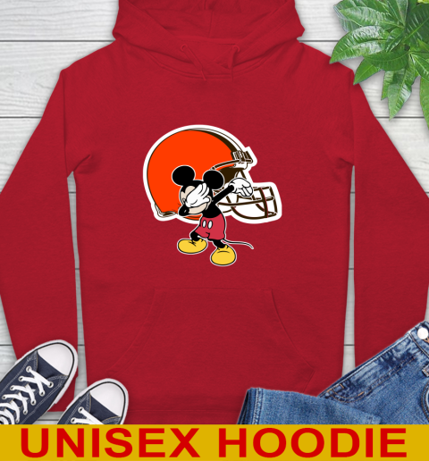 Cleveland Browns NFL Football Dabbing Mickey Disney Sports Hoodie 10
