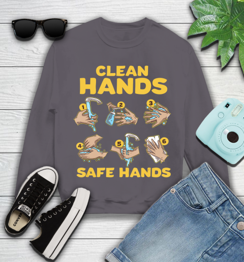Nurse Shirt Washing Clean Hands Safe Hand Hygiene Wash Save T Shirt Youth Sweatshirt 4