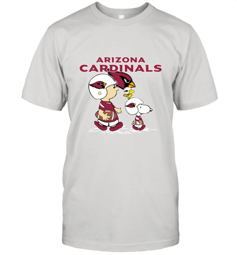 Arizona Cardinals Let's Play Football Together Snoopy NFL Unisex Jersey Tee