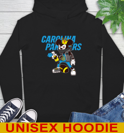 Carolina Panthers NFL Football Mickey Peace Sign Sports Hoodie 2