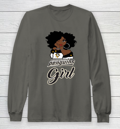Pittsburgh Penguins Girl NHL Long Sleeve T-Shirt 8