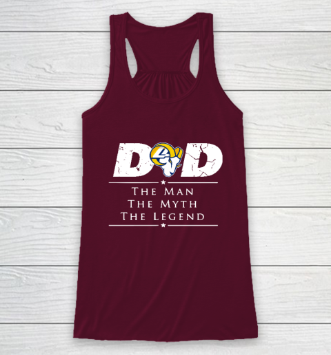 Los Angeles Rams NFL Football Dad The Man The Myth The Legend Racerback Tank 2
