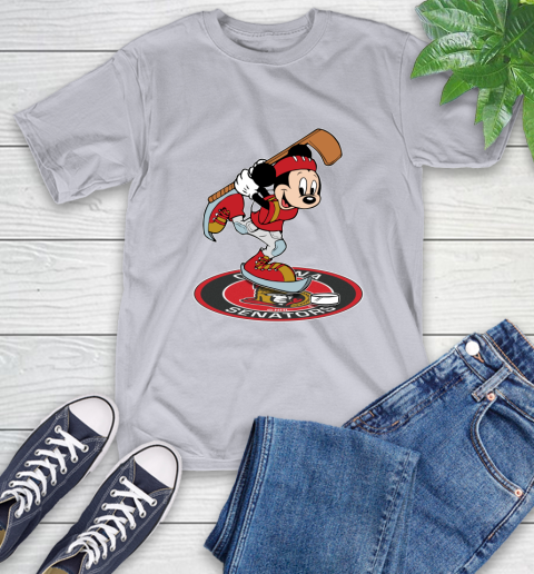 NHL Hockey Ottawa Senator Cheerful Mickey Disney Shirt T-Shirt 6