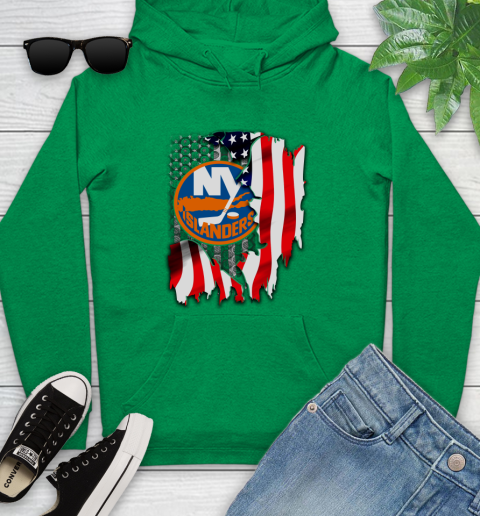 New York Islanders NHL Hockey American Flag Youth Hoodie 10 New York Islanders NHL Hockey American Flag Youth Hoodie - Image 10