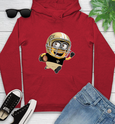 NFL New Orleans Saints Minions Disney Football Sports Youth Hoodie 11