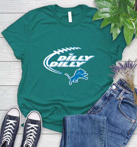 NFL Detroit Lions Dilly Dilly Football Sports Women's T-Shirt 12