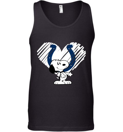 I Love Snoopy Indianapolis Colts In My Heart NFL Tank Top