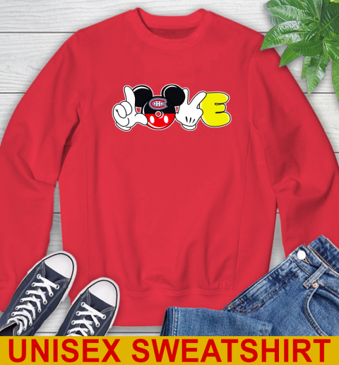 Montreal Canadiens NHL Hockey Love Mickey Disney Sports Sweatshirt 10