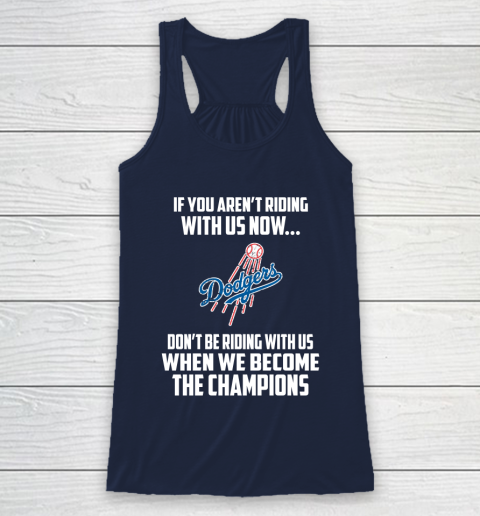 MLB Los Angeles Dodgers Baseball We Become The Champions Racerback Tank 8