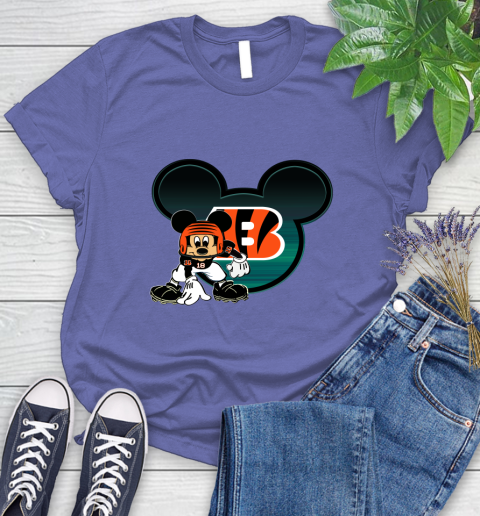 NFL Cincinnati Bengals Mickey Mouse Disney Football T Shirt Women's T-Shirt 11