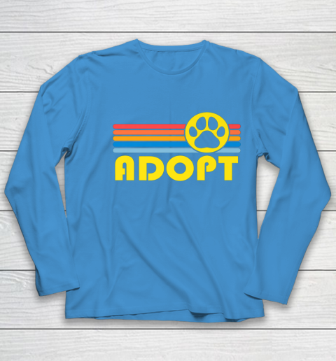 Rescue Animal Adoption Adopt Cat or Dog Vintage Retro Sunset Youth Long Sleeve 5