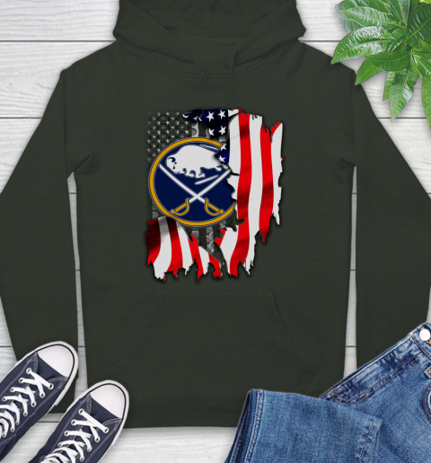 Buffalo Sabres NHL Hockey American Flag Hoodie 12