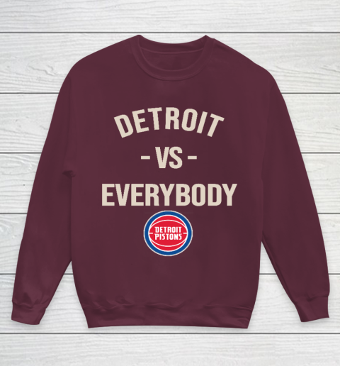 Detroit Pistons Vs Everybody Youth Sweatshirt 4