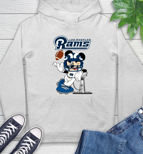 NFL Los Angeles Rams Mickey Mouse Disney Super Bowl Football T Shirt Hoodie