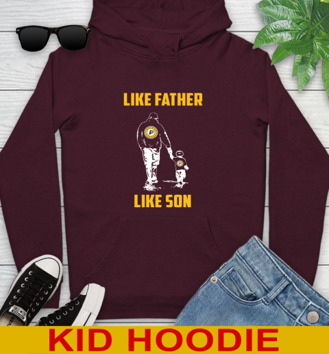 Indiana Pacers NBA Basketball Like Father Like Son Sports Youth Hoodie 7