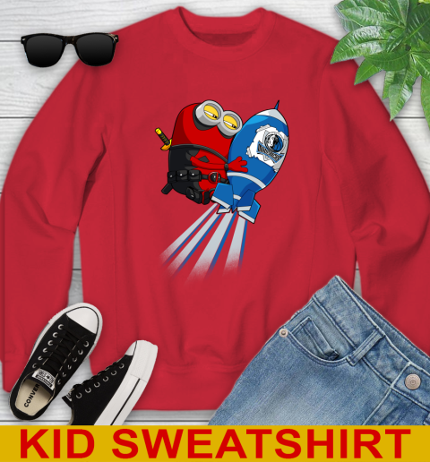 NBA Basketball Dallas Mavericks Deadpool Minion Marvel Shirt Youth Sweatshirt 7