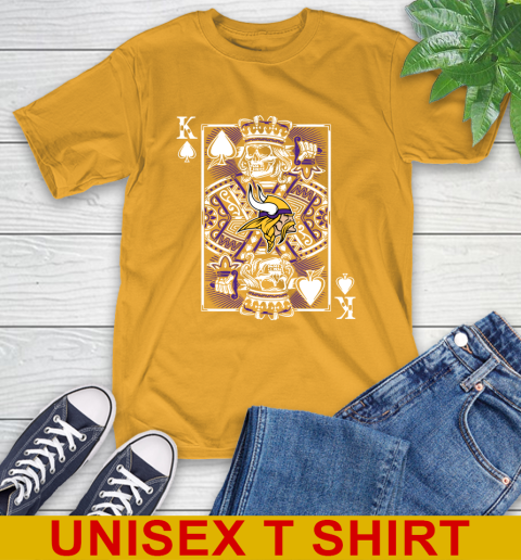 Minnesota Vikings NFL Football The King Of Spades Death Cards Shirt T-Shirt 2