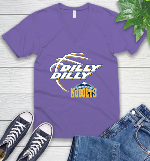 NBA Denver Nuggets Dilly Dilly Basketball Sports V-Neck T-Shirt 10
