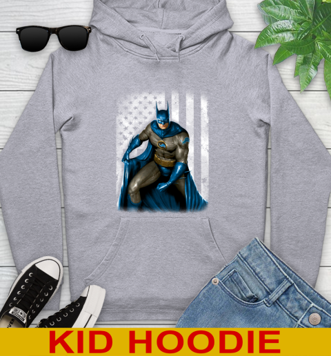 Detroit Lions NFL Football Batman DC American Flag Shirt Youth Hoodie 6