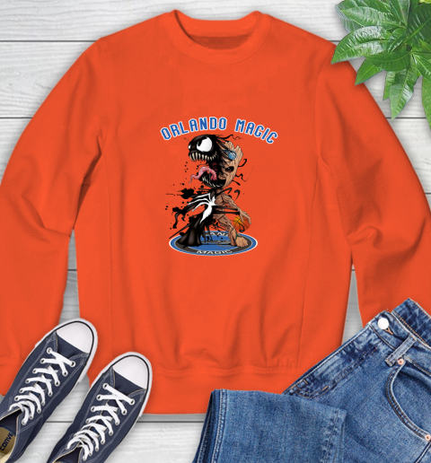 NBA Orlando Magic Basketball Venom Groot Guardians Of The Galaxy Sweatshirt 4