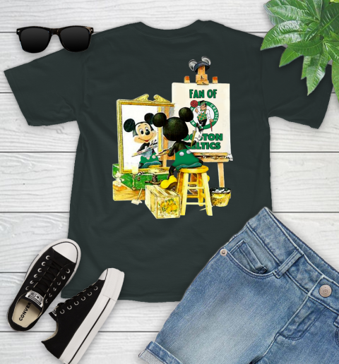 NBA Basketball Boston Celtics Mickey Drawing Shirt 98