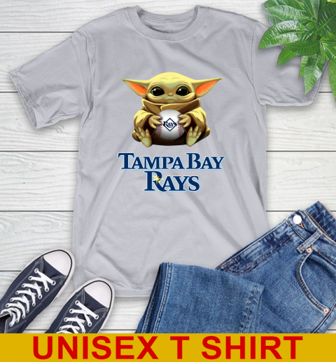 MLB Baseball Tampa Bay Rays Star Wars Baby Yoda Shirt 6