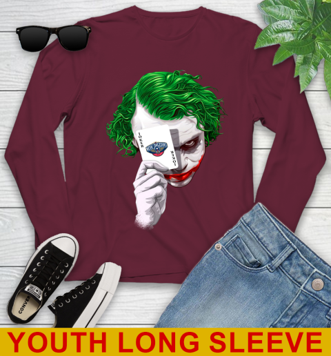 New Orleans Pelicans NBA Basketball Joker Card Shirt Youth Long Sleeve 6