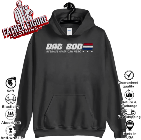 Dad Bob Average American Hero Vintage Hoodie