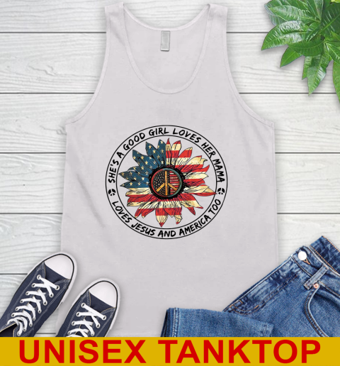 America sunflower she's a good girl loves her mama shirt 57
