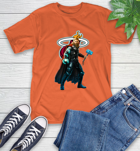 NBA Thor Avengers Endgame Basketball Miami Heat T-Shirt 5
