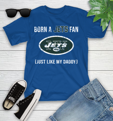 NFL New York Jets Football Loyal Fan Just Like My Daddy Shirt Youth T-Shirt 10