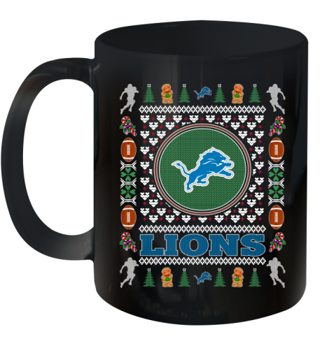 Detroit Lions Merry Christmas NFL Football Loyal Fan Ceramic Mug 11oz