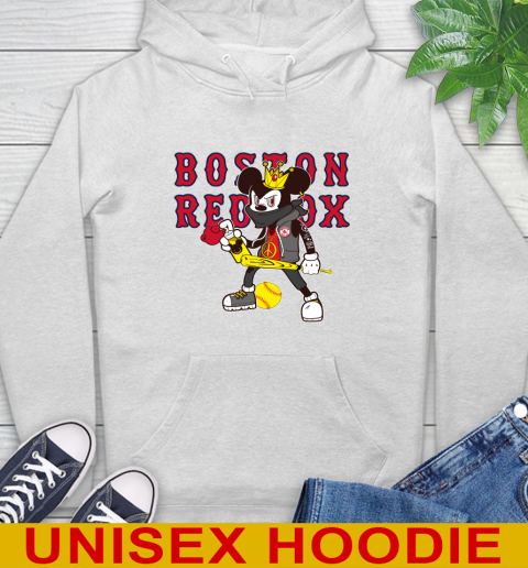 Boston Red Sox MLB Baseball Mickey Peace Sign Sports Hoodie