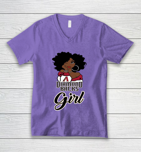 Arizona Diamondbacks Girl MLB V-Neck T-Shirt 9