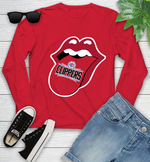 LA Clippers NBA Basketball Lips I Root For My Team Adoring Fan 135