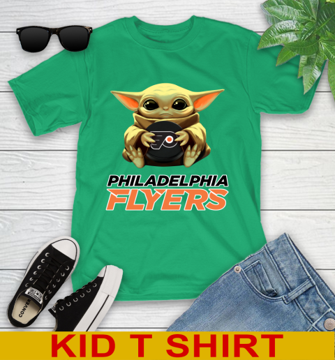 NHL Hockey Philadelphia Flyers Star Wars Baby Yoda Shirt 106
