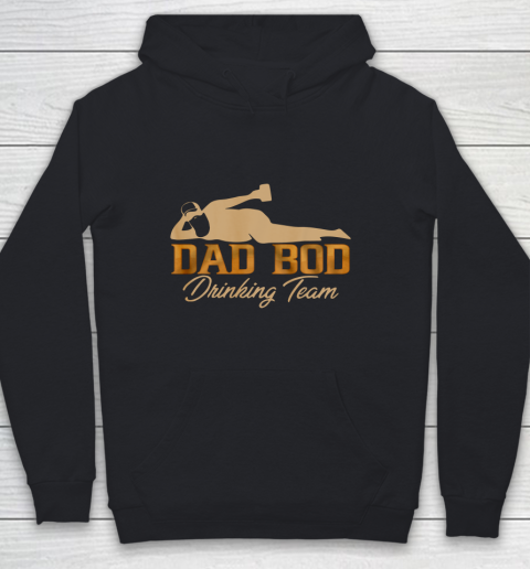 Dad Bod Drinking Team Father Beer Drinker Retro Vintage Funny Youth Hoodie