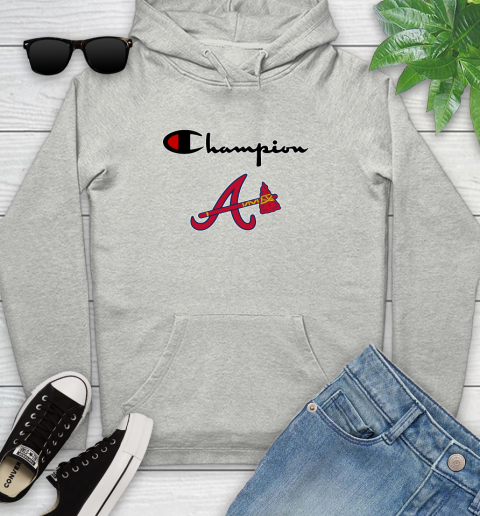 MLB Baseball Atlanta Braves Champion Shirt Youth Hoodie