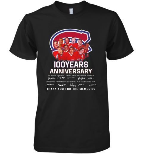100 Years Anniversary Montreal Canadiens Thank You For The Memories Premium Men's T-Shirt