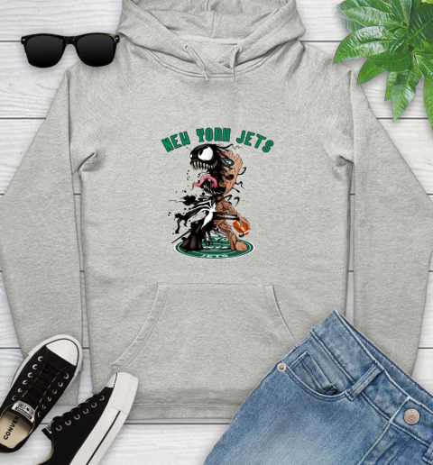NFL New York Jets Football Venom Groot Guardians Of The Galaxy Youth Hoodie