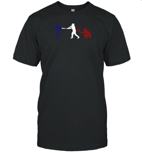 Baseball USA flag American Tradition Spirit Unisex Jersey Tee