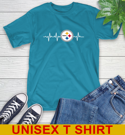 Pittsburgh Steelers NFL Football Heart Beat Shirt T-Shirt 9
