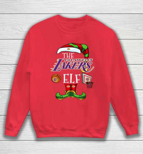 Los Angeles Lakers Christmas ELF Funny NBA Sweatshirt 7