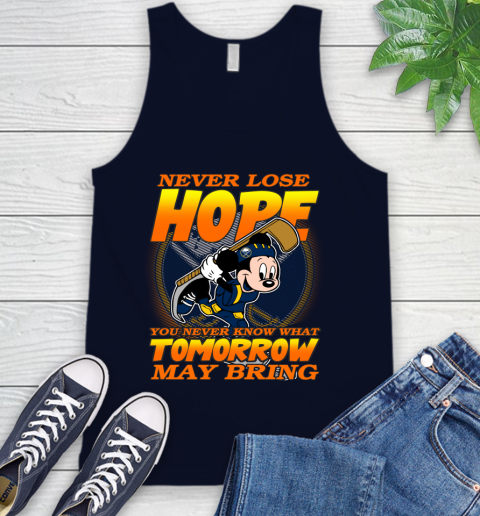 Buffalo Sabres NHL Hockey ootball Mickey Disney Never Lose Hope Tank Top 2